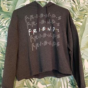 F.R.I.E.N.D.S cropped hoodie🩶